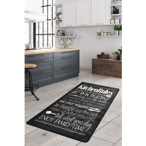 Conceptum Hypnose kitchen - black multicolor hall carpet (100 x 300) Cene