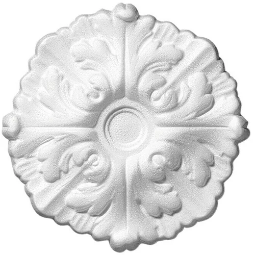 Decosa Rozeta Daphne (22 cm, Polistirol tvrda pjena, Bijele boje)