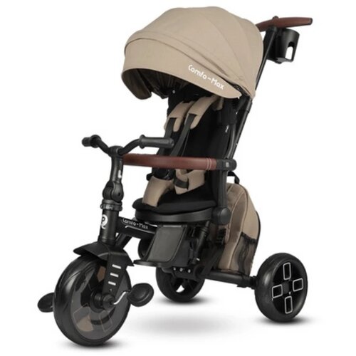 Qplay tricikl za decu 8u1 Comfo Max Brown, 10m+ Cene