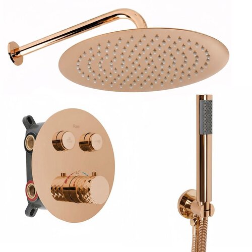 REA Bath Podžbukni tu&amp;scaron; set Rea Lungo Diamond Copper + BOX Slike