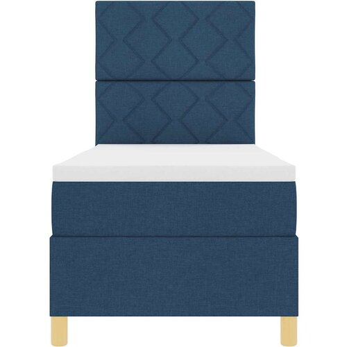 Box spring krevet s madracem Plava 80 x 200 cm tkanina Slike