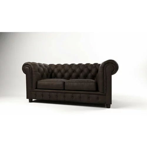 Ropez Tamno smeđa baršunasta sofa 178 cm Cambridge -