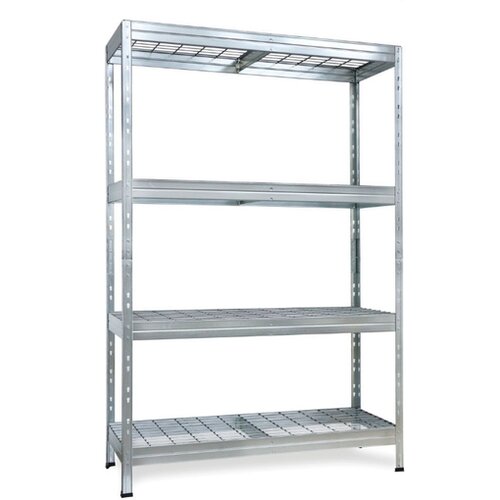 AR SHELVING regal 180 X 120 X 45 cm, 4 police, 300 kg/polico, galvanski, 8586002702453 Cene