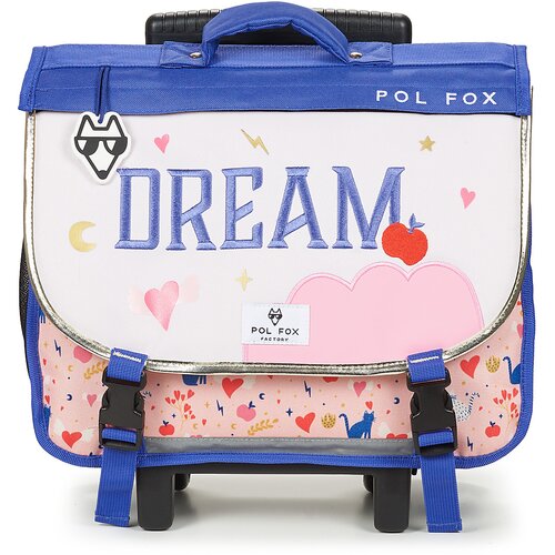 Pol Fox &amp;Scaron;olska torba CARTABLE TROLLEY 38 CM A ROULETTES Rožnata Slike