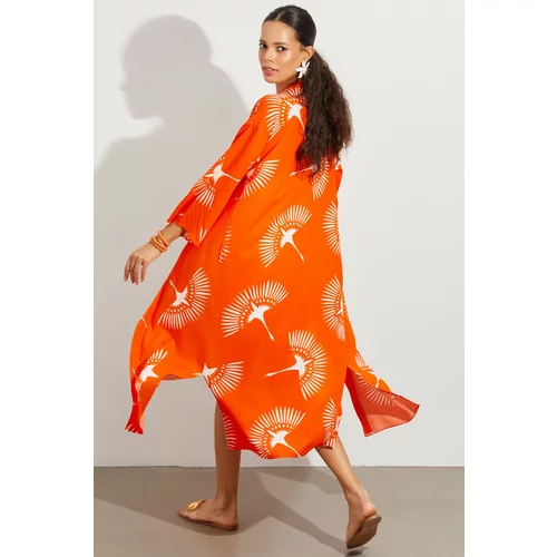 Cool & Sexy Kimono & Caftan - Orange - Relaxed fit