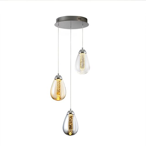 Schuller Obesena svetilka Taccia 3L, krom/barva, (21006614) Cene