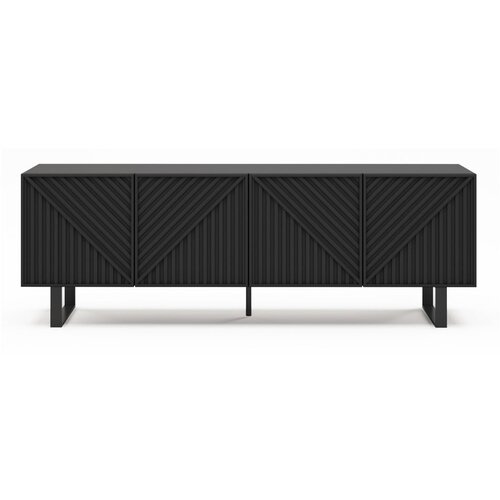 Marckeric Crna TV komoda 161x55x35 cm Peta – Cijene