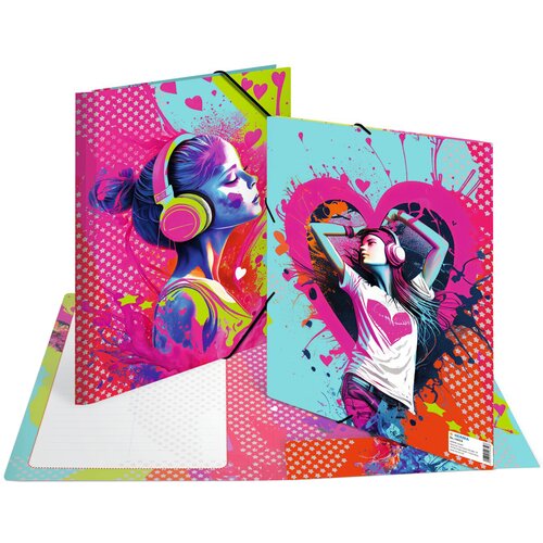 Herma Kotna mapa Music Girl, karton, DIN A4, (21652285) Cene
