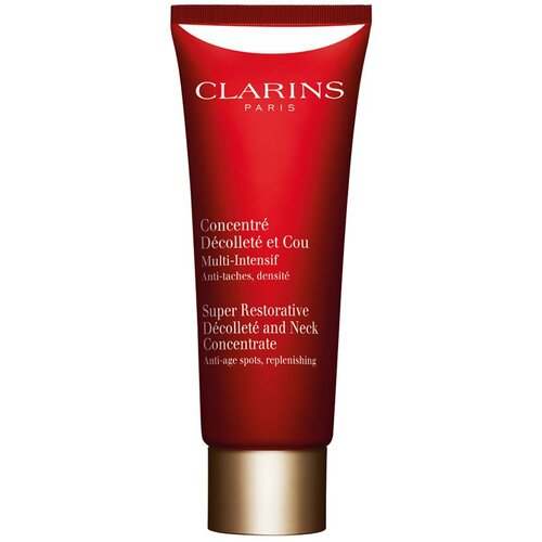Clarins Super Restorative D&amp;eacute;collet&amp;eacute; and Neck Concentrate učvr&amp;scaron;ćujuća krema protiv bora za vrat i dekolte 75 ml Slike