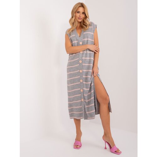 BADU Dress-BA-SK-6110.04-grey-pink Slike