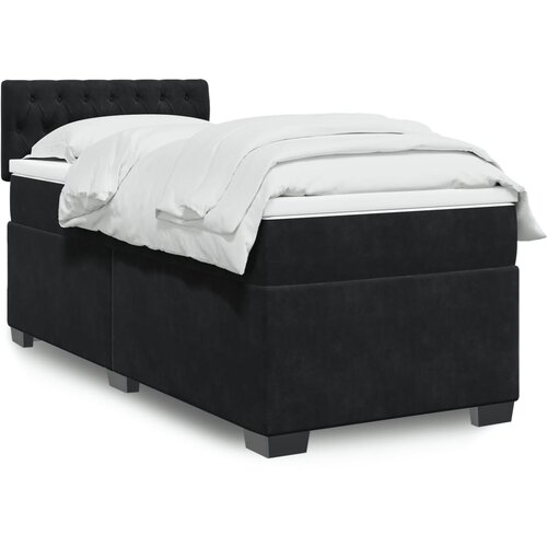 Box spring krevet s madracem crni 80 x 200 cm bar&scaron;unasti Cijene
