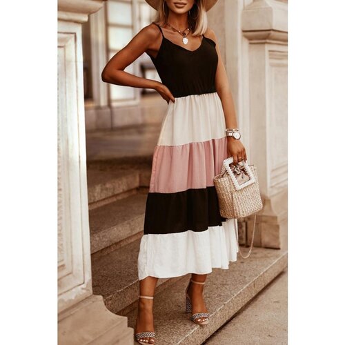 Fenzy Elegantna Maxi Haljina, Crna Slike