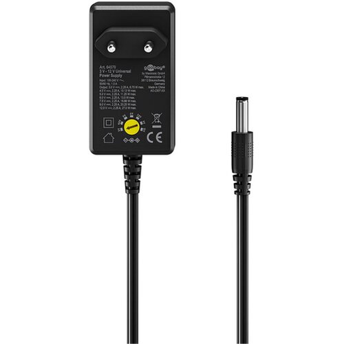 Goobay univerzalni napajalnik 3v-12v, 27w, 2.25a, 11 nastavkov Cene