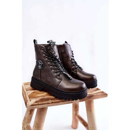 Kesi children's warm boots trappers dark grey conley Slike