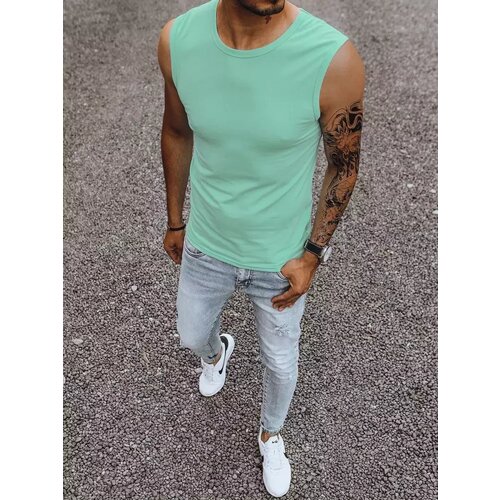 DStreet Tank top męski bez nadruku granatowy Slike