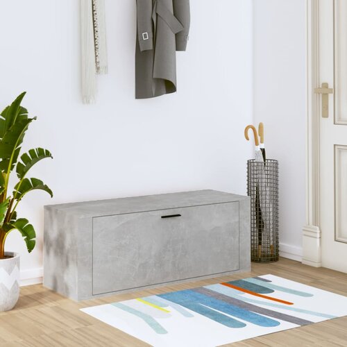 vidaXL Zidni ormarić za cipele boja betona 100 x 35 x 38 cm drveni Cijene