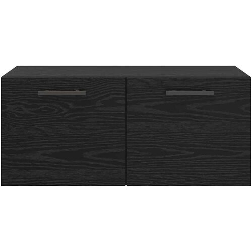 VidaXL Ormar za Zid Crni hrast 80 x 36.5 x 35 cm Konstruirano drvo Slike