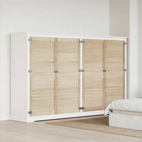 vidaXL Vrata ormara 4 pcs Smeđa 140.5 x 59.5 x 2.1 cm Masivna borovina Cijene