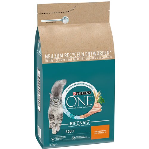 Purina ONE Adult piščanec & polnovredne žitarice - Varčno pakiranje: 2 x 5,7 kg Cene