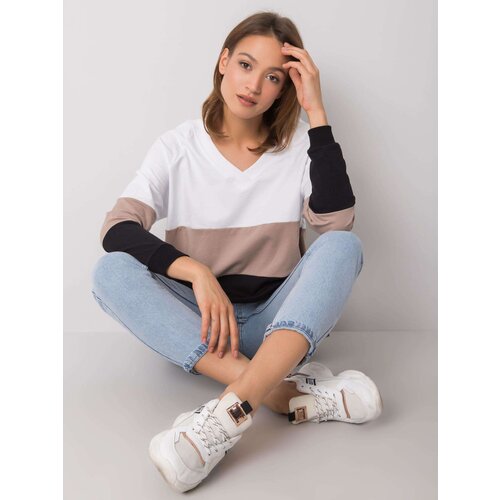 RUE PARIS Sweatshirt-RV-BL-5972.07-black-beige Cene