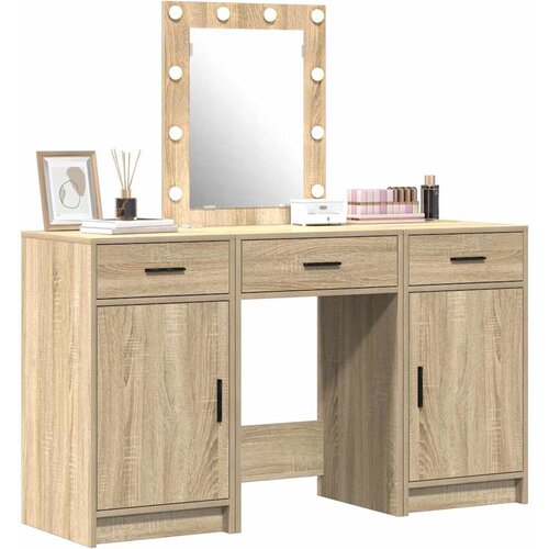  Toaletni stol Smeđa 50 x 41 x 135 cm Konstruirano drvo Slike