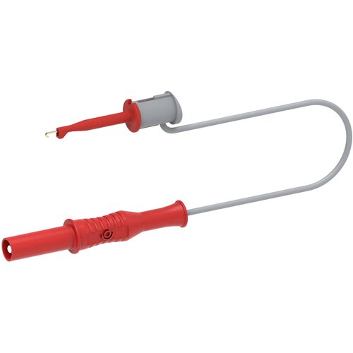 Electro PJP Preskusni kabel s preskusno sponko za kavelj SMD na varnostni bananasti vtič Ø4 mm\, dolžine 10 cm\, črn 6035-PRO-M10-CD1-R merilni vod 10 cm črna 1 kos, (20453767) Cene