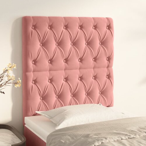 vidaXL Uzglavlja 2 kom ružičasti 80x7x78/88 cm baršunasti Cijene