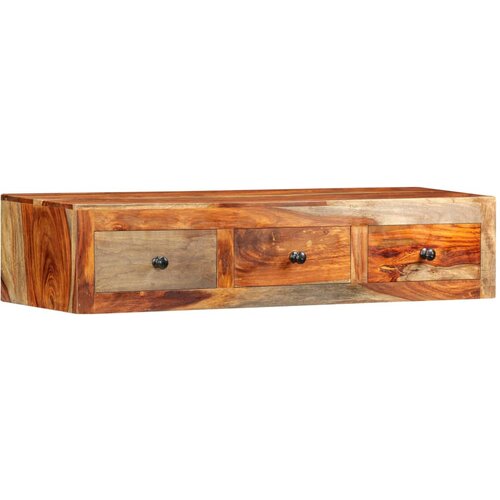 VidaXL Zidni konzolni stol od masivnog drva &amp;scaron;i&amp;scaron;ama 100 x 25 x 20 cm Slike