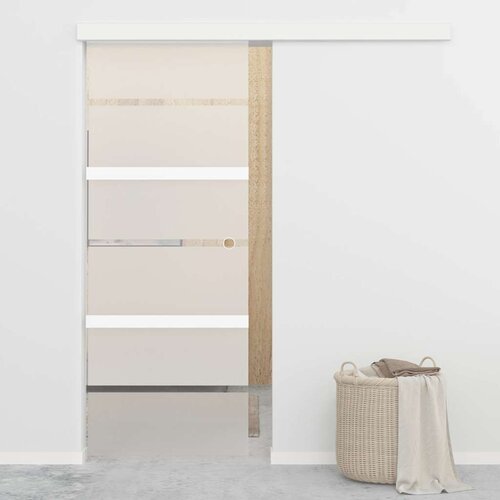  Klizna vrata od stakla ESG i aluminija 76 x 212 cm srebrna Cijene