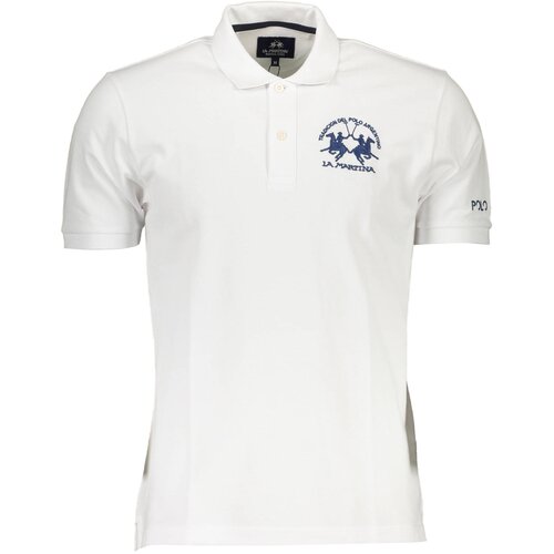 La Martina POLO SHORT SLEEVE MAN WHITE Slike