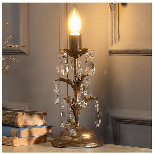  ONLI - Stona lampa TERESA 1xE14/6W/230V bronzana Cene