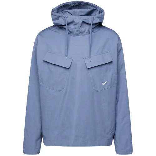 Nike Sportswear Prehodna jakna 'FIELD' kraljevo modra / bela