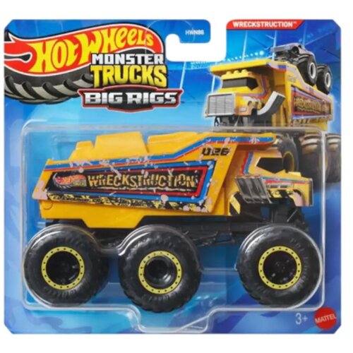 Mattel Hot Wheels Monster Trucks: Wreckstruction &scaron;estkolesni vlečni avtomobilček v merilu 1:64 - Cene