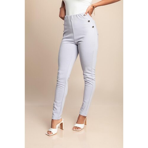 Fenzy Elegantne Oprijete Hlače, Lila Cene