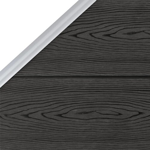  za ogradu WPC 95 x (105 - 180) cm sivi Slike