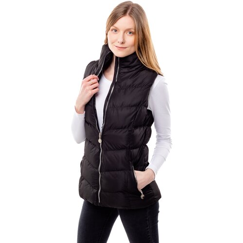 Glano Women's quilted vest - black Cene