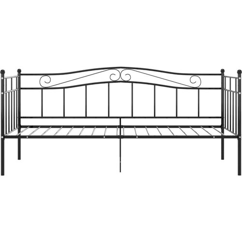 VidaXL okvir za krevet na razvlačenje crni metalni 90 x 200 cm Slike