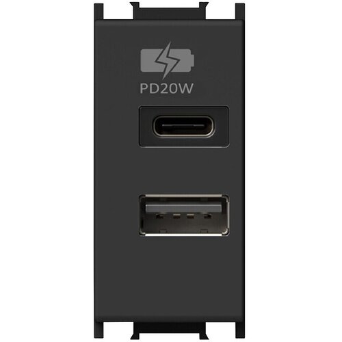  USB vtičnica (Črna) Slike