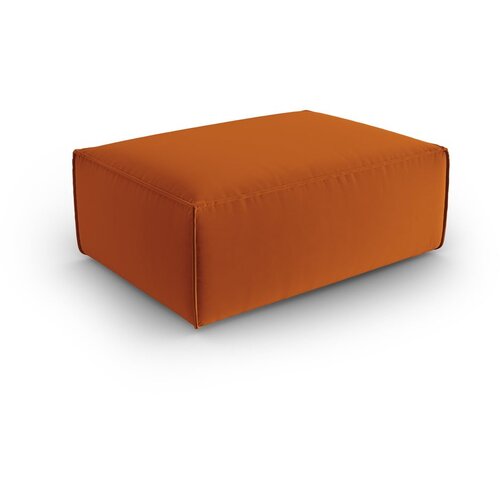 Cosmopolitan Design Oranžen žameten tabure Mackay &amp;ndash; Slike