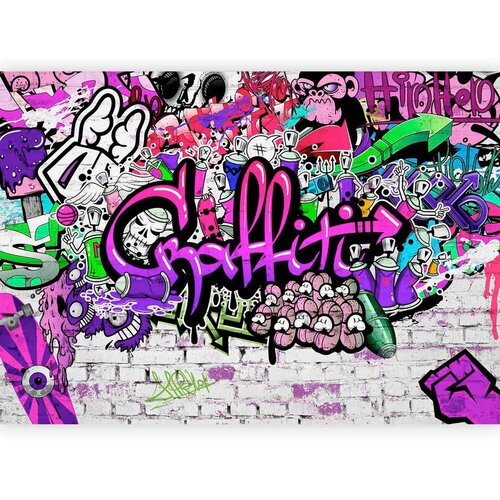 Artgeist Foto tapeta - Purple Graffiti 150x105 Standard Cene
