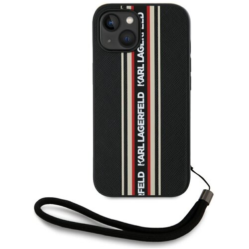 Karl Lagerfeld OVITEK ZA IPHONE 15 ČRTASTA VRVICA Z ZA&Scaron;ČITO DROP, (5000015226) Cene