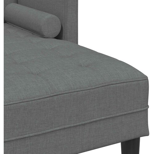  Set sofe s jastukom 2 pcs Tamno siva Poliester Slike