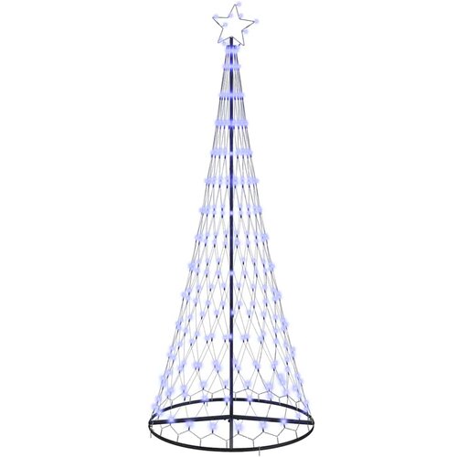 vidaXL LED božično drevesce z stojalom Modra 100 x 100 x 250 cm Kovina, (5000068165) Cene