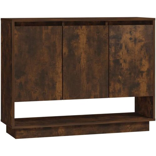 vidaXL Komoda boja dimljenog hrasta 97 x 31 x 75 cm od iverice Cene