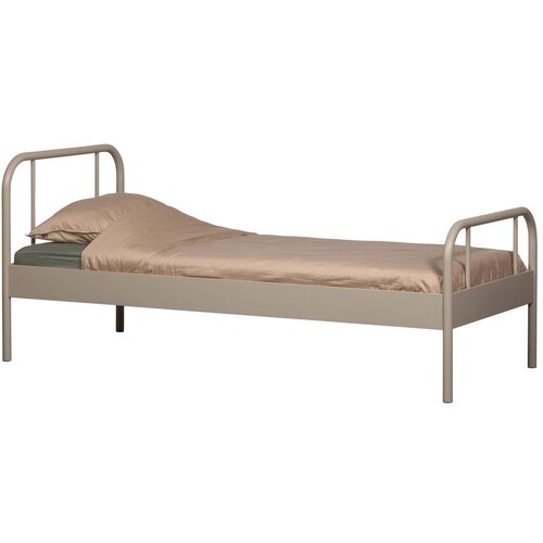 WOOOD Bež metalni krevet s podnicom 90x200 cm Mata – Cene