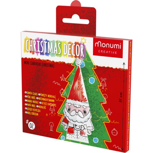  Coloring 3D Christmas ball Santa Claus Cene
