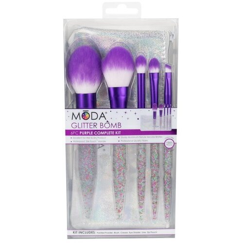 MŌDA&amp;reg; Original MŌDA&amp;reg; Glitter Bomb - Ljubičast set Slike