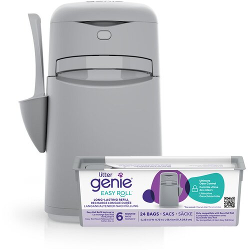Litter Genie EasyRoll kanta za odlaganje pijeska za mačke, siva - LitterLocker&amp;reg; Easy Roll kanta za odlaganje pijeska za mačke, siva (uklj. kasetu) Slike