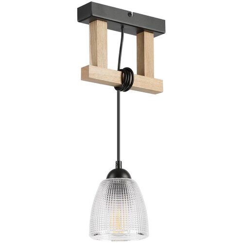  Visilica na sajli LEANDRA 1xE27/15W/230V hrast/crna Cene