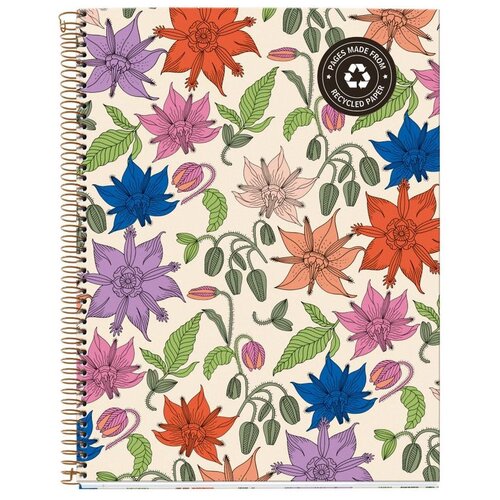 MiquelRius Kolegij blok A4 80g 120L spiralni crte vintage lily MR46810 Slike